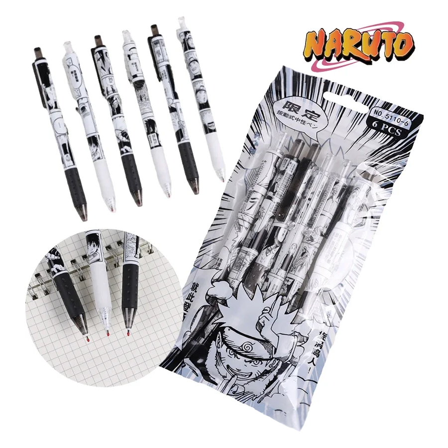 Set de 6 bolígrafos de Gel de Naruto 0,5 mm - Imagen 4