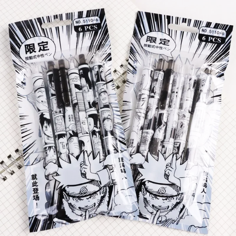 Set de 6 bolígrafos de Gel de Naruto 0,5 mm - Imagen 2