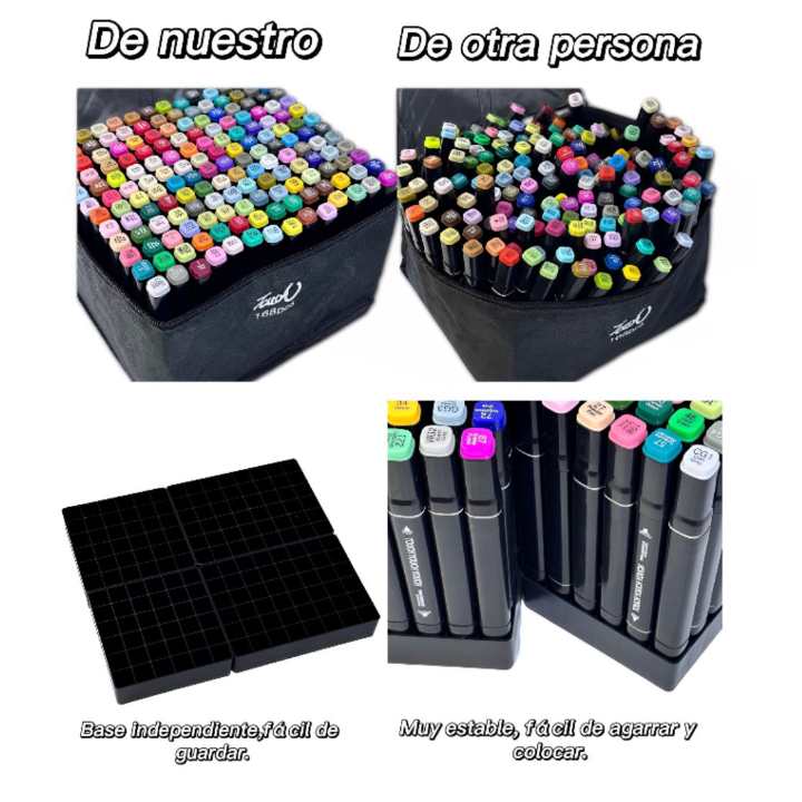 Set de plumones 80 Colores con bolso de tela - Imagen 6