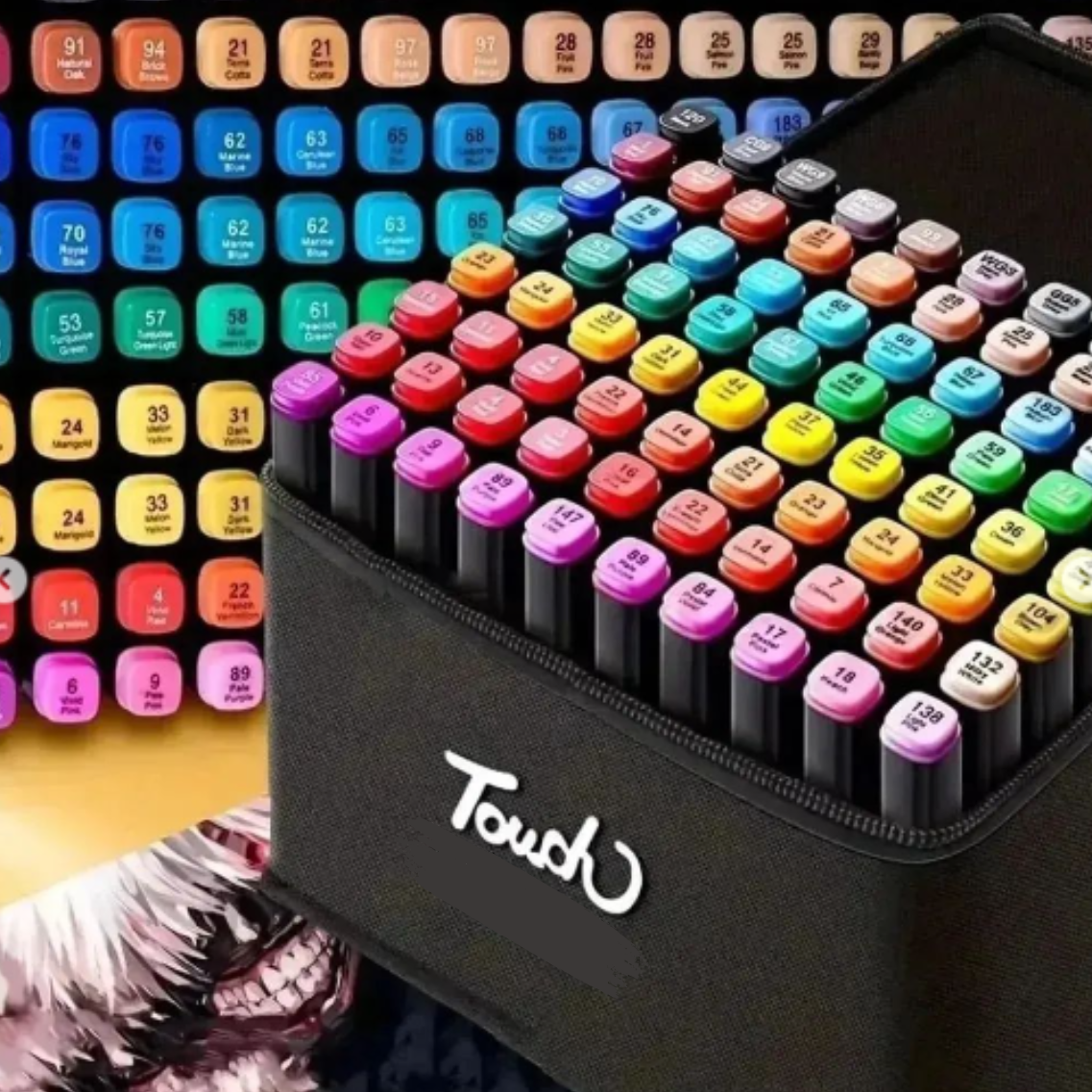 Set de plumones 48 Colores con bolso de tela - Imagen 8