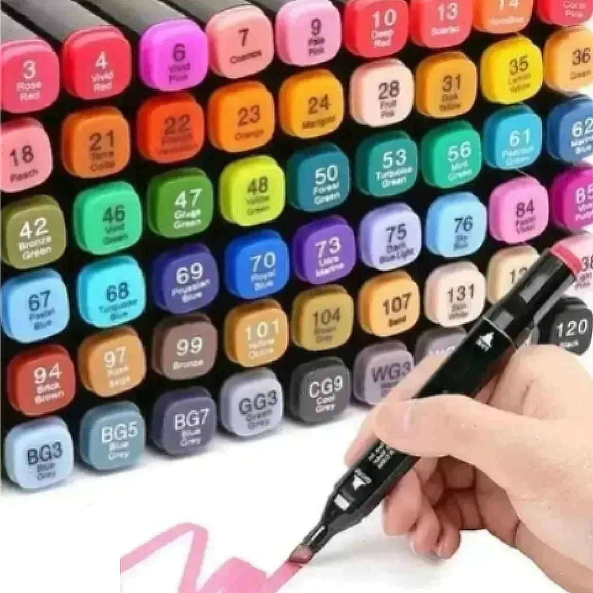 Set de plumones 48 Colores con bolso de tela - Imagen 10