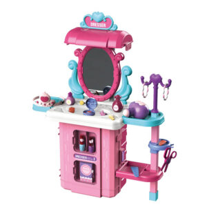 Maleta set de maquilladora rosa