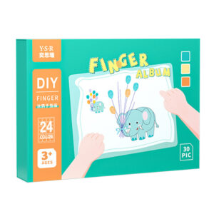 Kit de álbum y pintura para dedos Montessori
