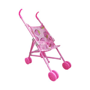 Coche de muñecas con bebé y accesorios