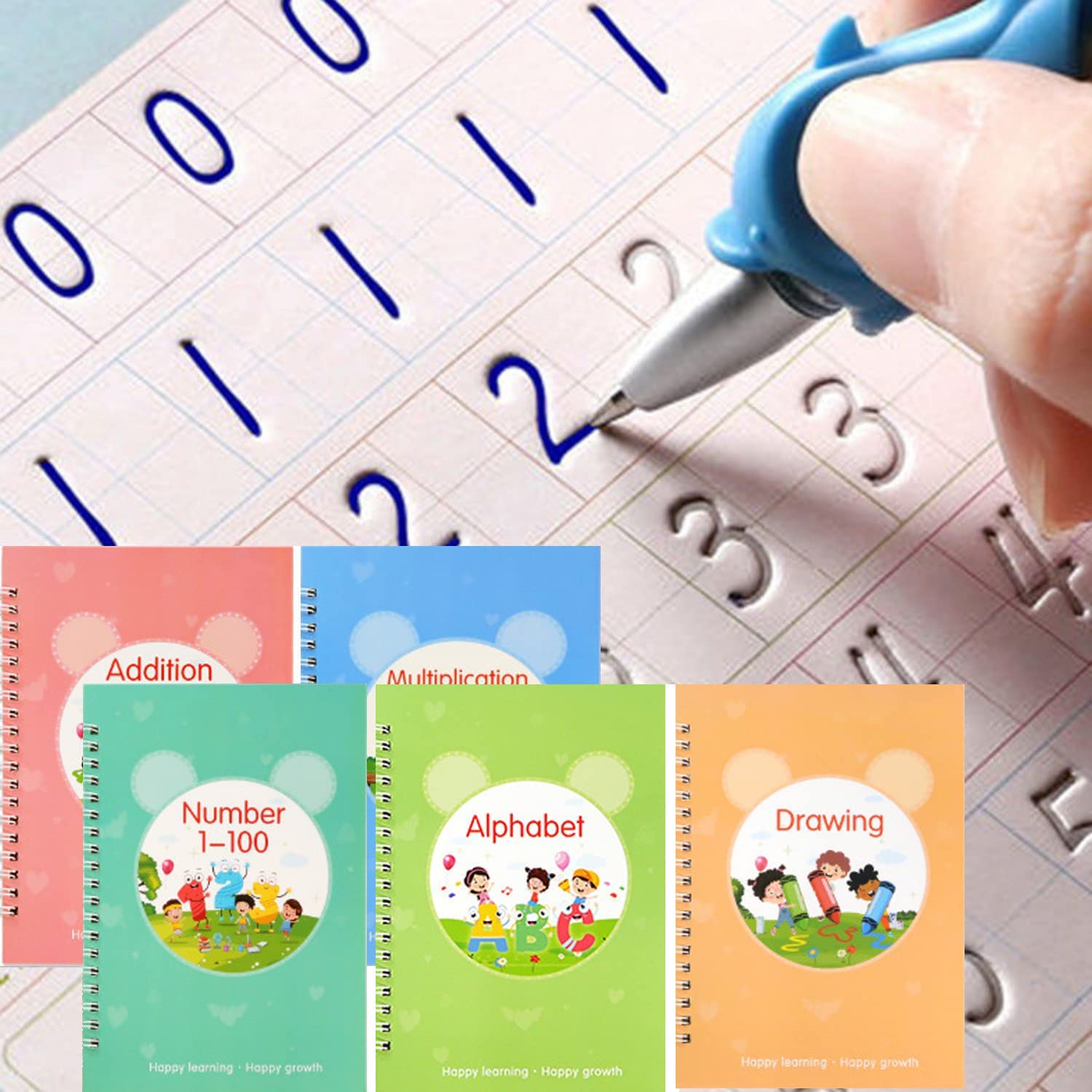 Set 5 cuadernos mágicos de Caligrafía (inglés) - Imagen 13