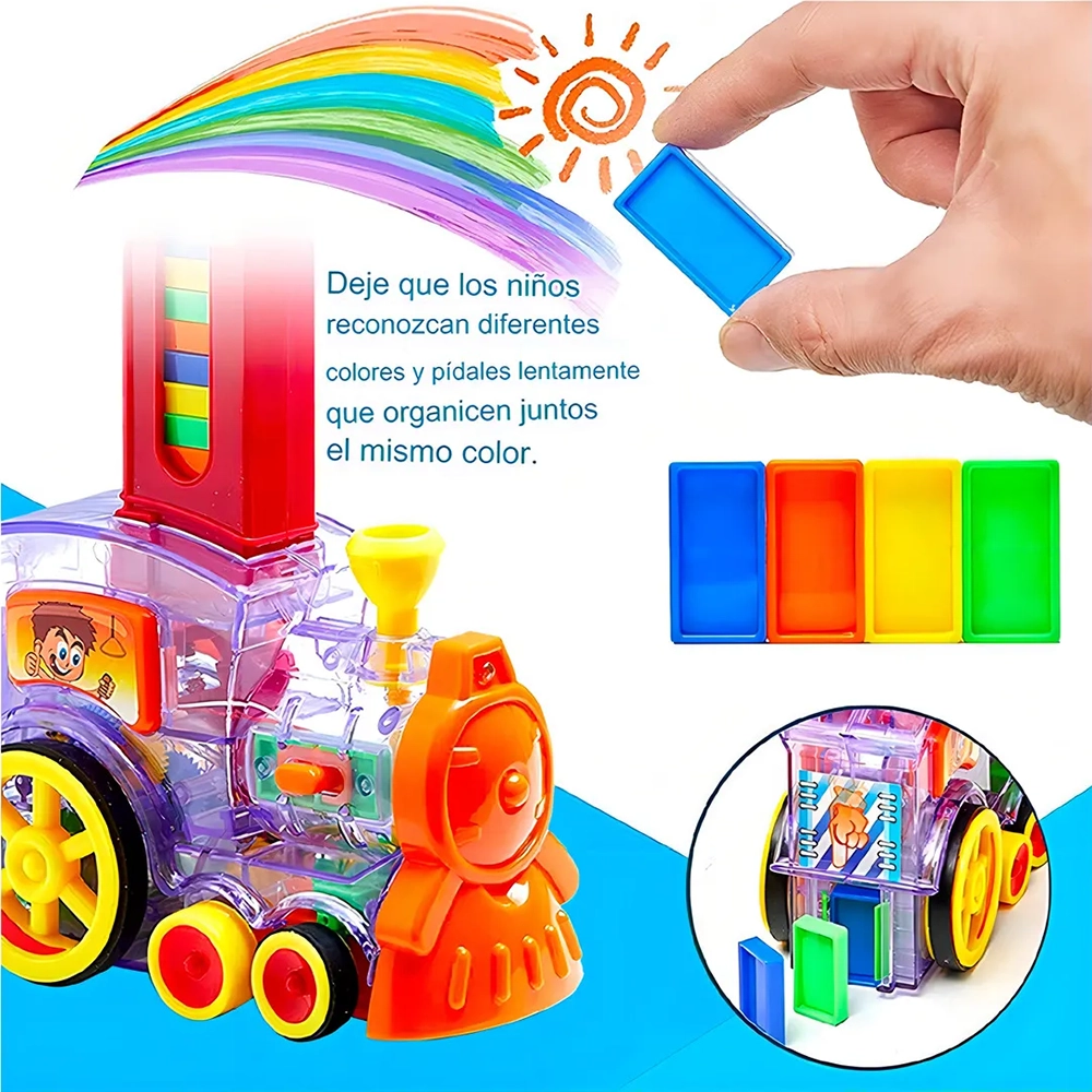 Tren coloca fichas de dominó con sonido - Imagen 11