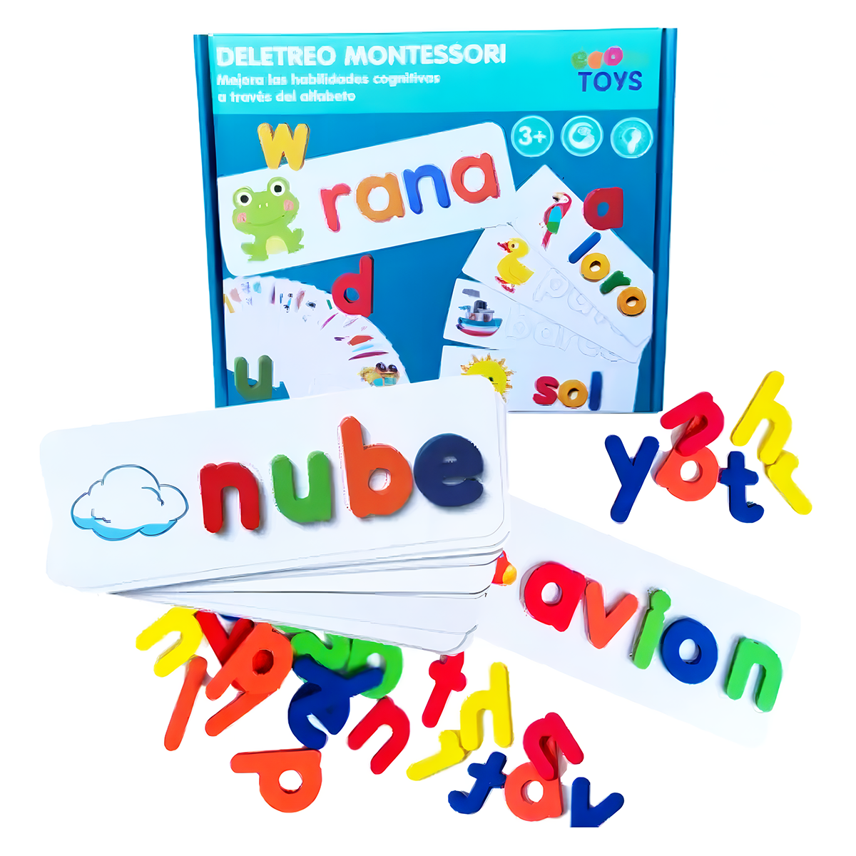 Juego de Ortografía y deletreo Montessori