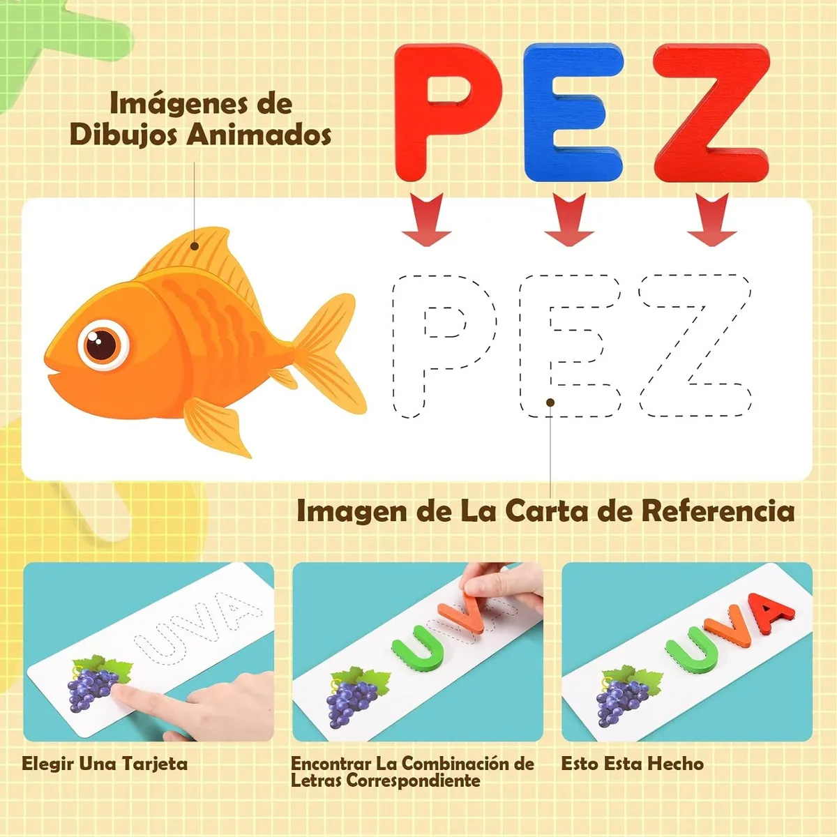 Juego de Ortografía y deletreo Montessori - Imagen 14