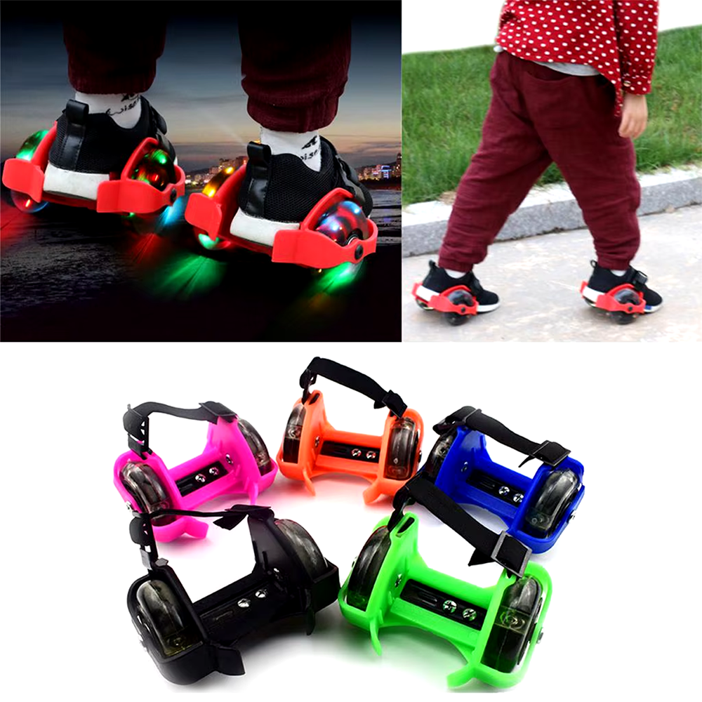 Patines ajustables para zapatillas con luz LED - Imagen 5