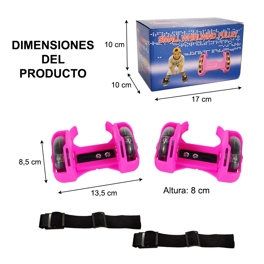 Patines ajustables para zapatillas con luz LED - Imagen 22