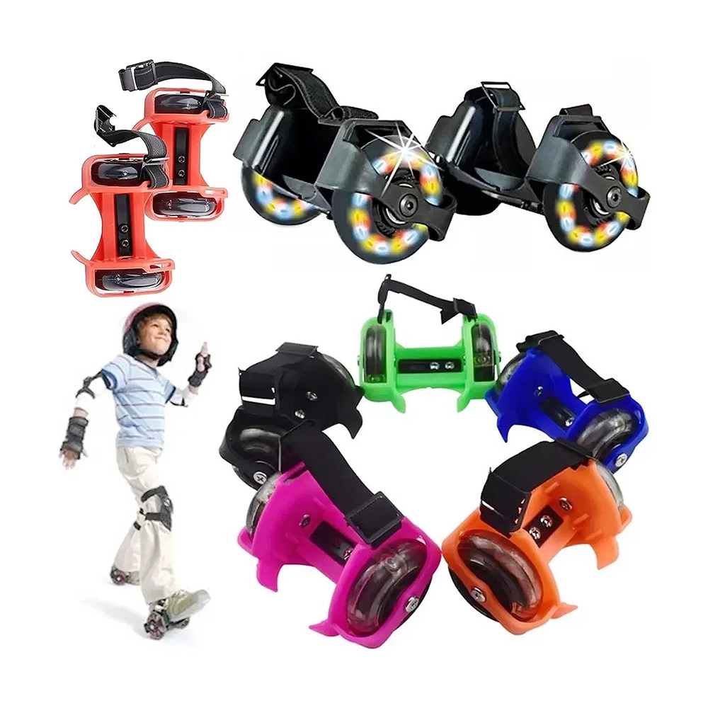 Patines ajustables para zapatillas con luz LED - Imagen 19