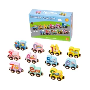 Juego de tren magnético con números