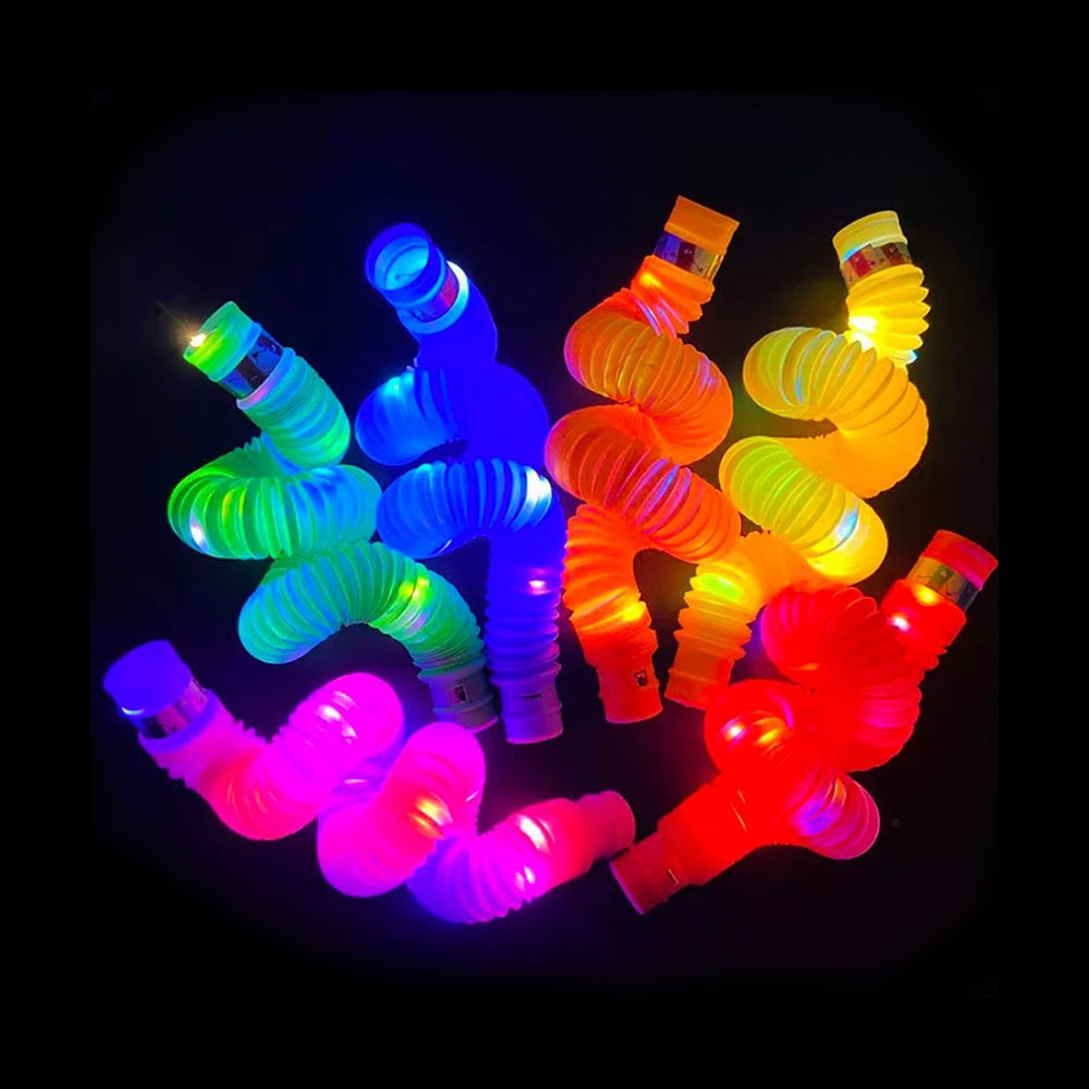 Set 6 tubos sensoriales Pop It con luces LED - Imagen 11