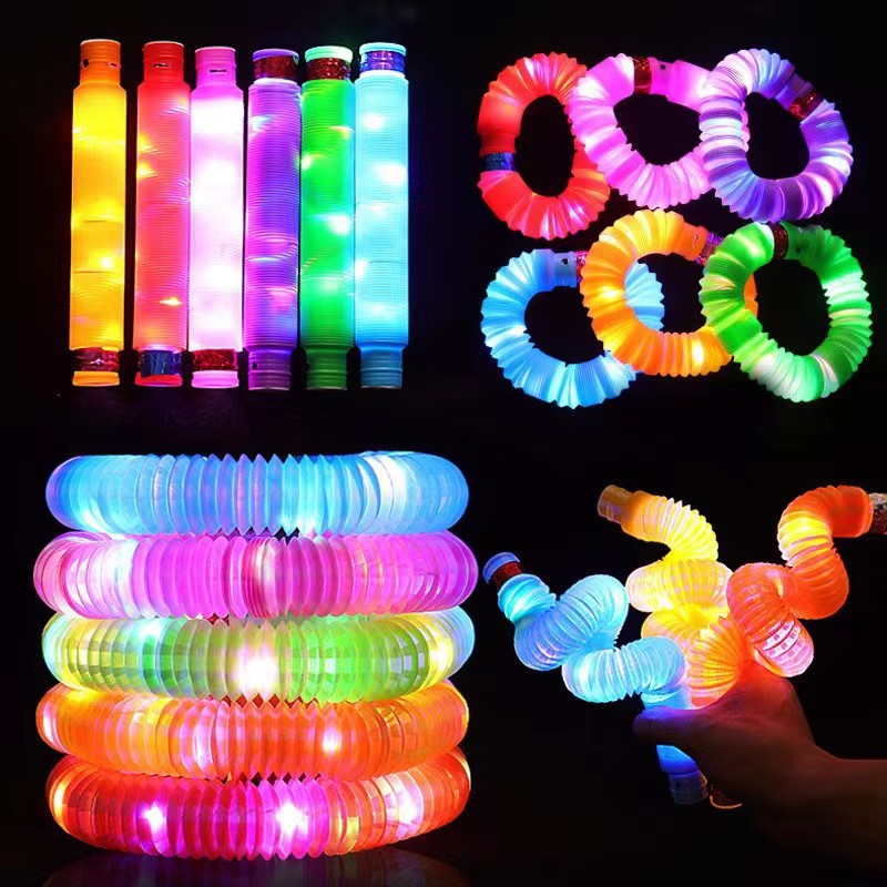 Set 6 tubos sensoriales Pop It con luces LED - Imagen 9