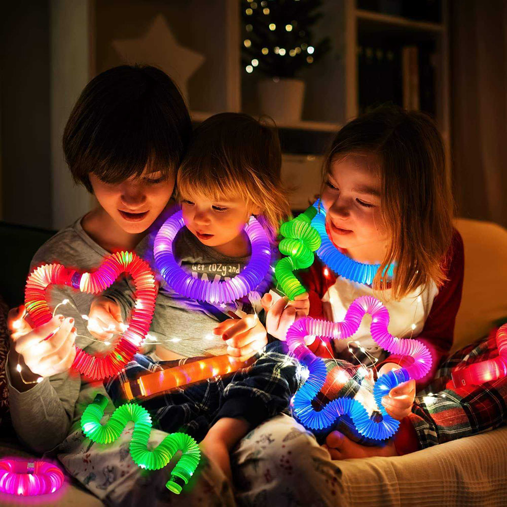 Set 6 tubos sensoriales Pop It con luces LED - Imagen 13