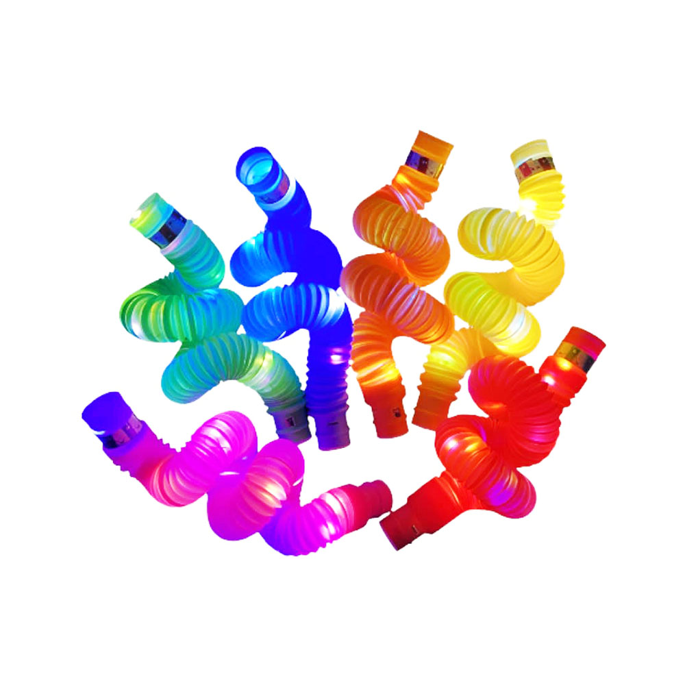 Set 6 tubos sensoriales Pop It con luces LED - Imagen 4