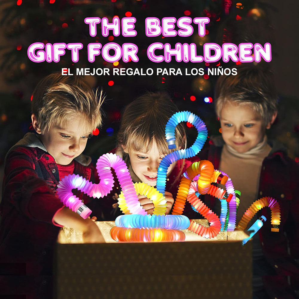Set 6 tubos sensoriales Pop It con luces LED - Imagen 17