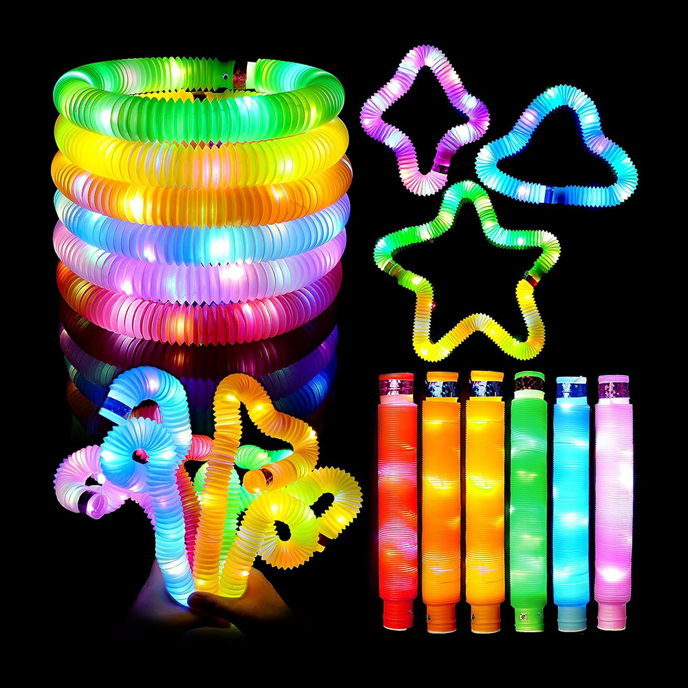 Set 6 tubos sensoriales Pop It con luces LED - Imagen 8