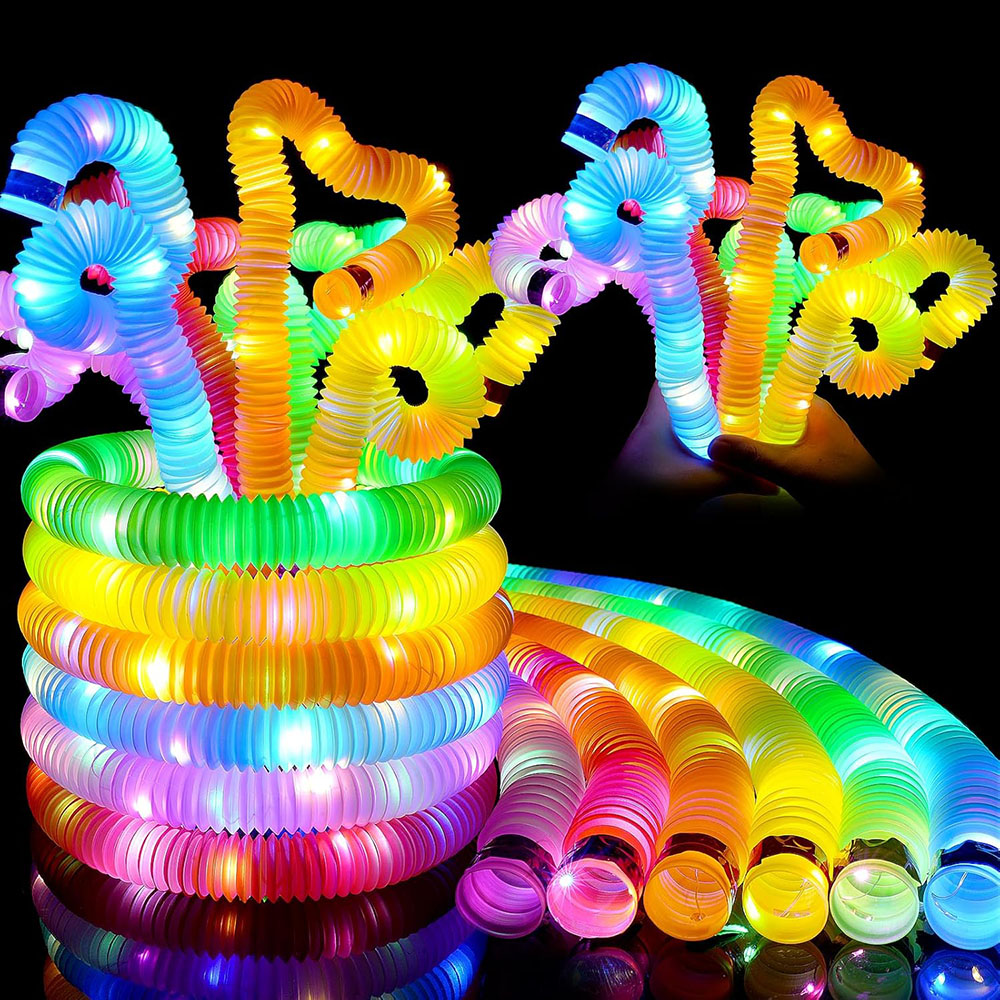 Set 6 tubos sensoriales Pop It con luces LED - Imagen 7