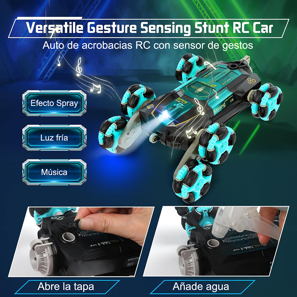 Auto a control remoto escalador 6x6 con pulsera - Imagen 11