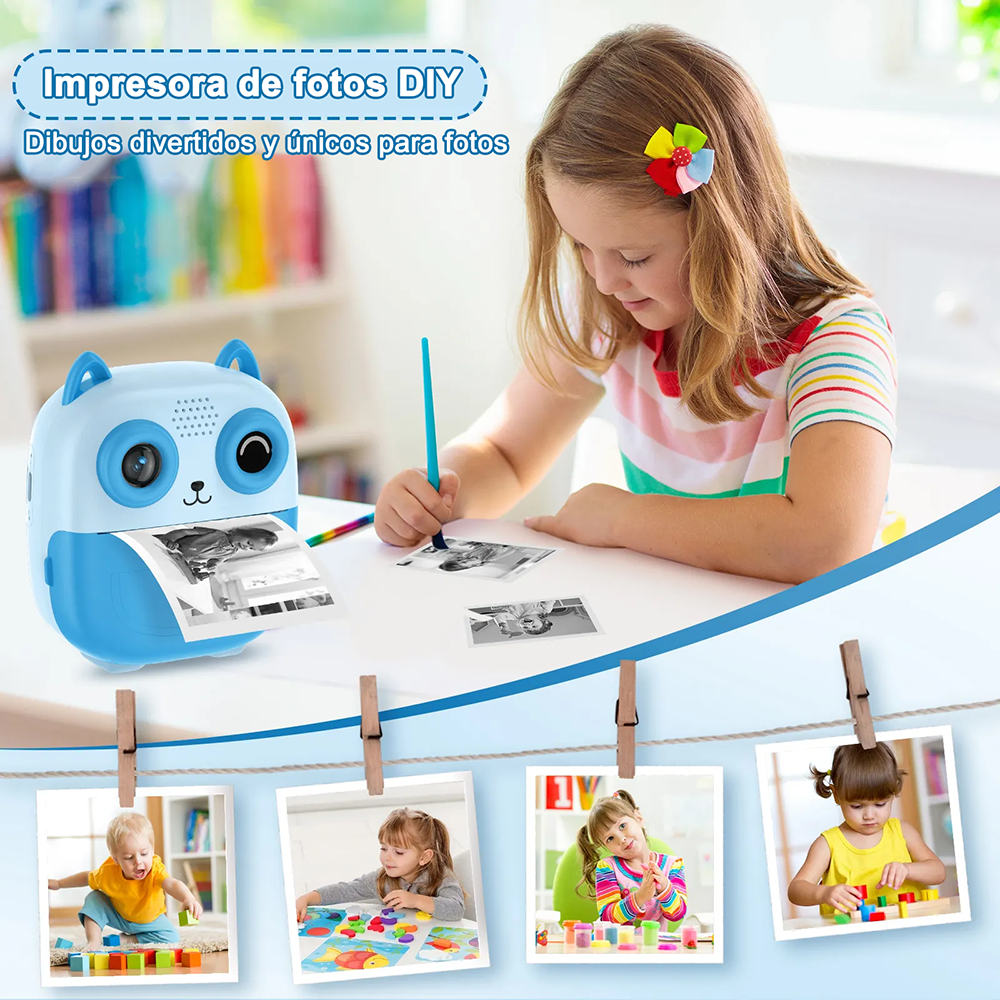 Cámara digital con impresora diseño de gatito - Imagen 29