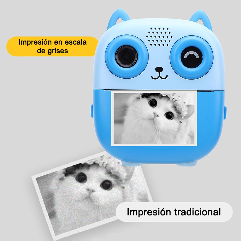Cámara digital con impresora diseño de gatito - Imagen 34