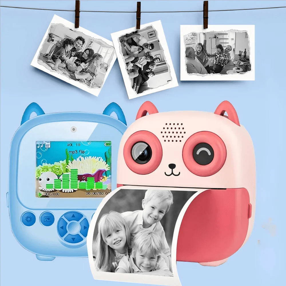 Cámara digital con impresora diseño de gatito - Imagen 22
