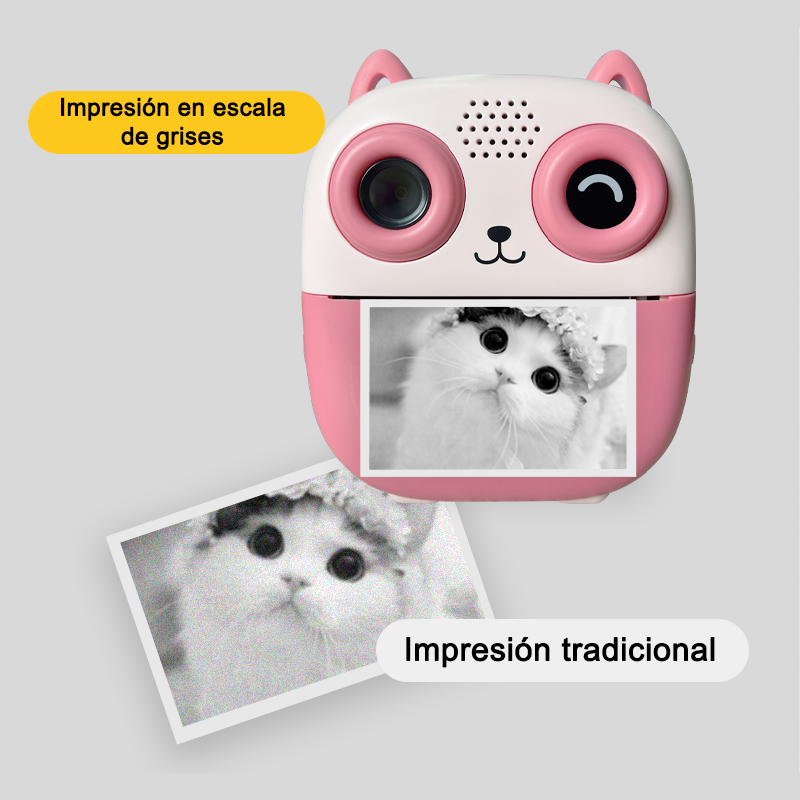 Cámara digital con impresora diseño de gatito - Imagen 35