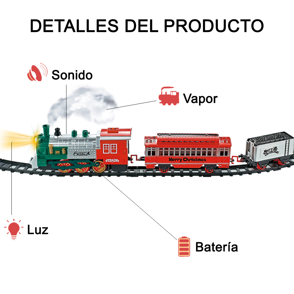Tren eléctrico Christmas Classic Train - Imagen 13
