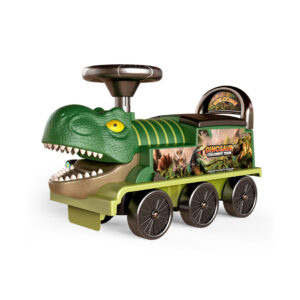 Correpasillos tren con cara de dinosaurio