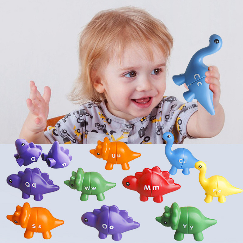 Juego de encaje de dinosaurios varios colores - Imagen 12