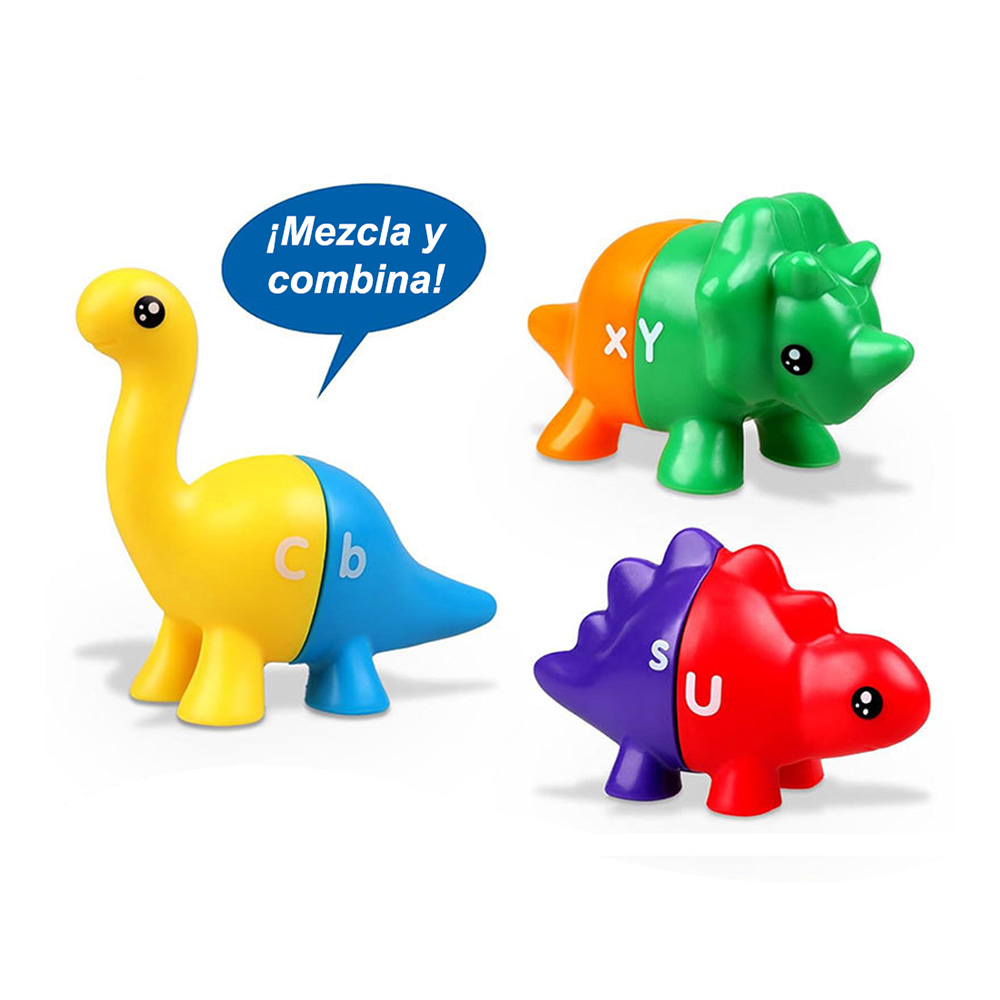 Juego de encaje de dinosaurios varios colores - Imagen 18