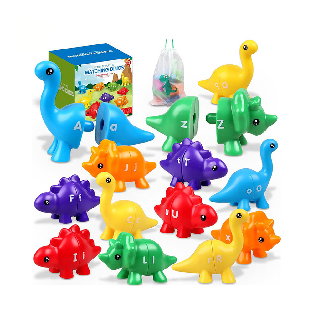 Juego de encaje de dinosaurios varios colores - Imagen 2