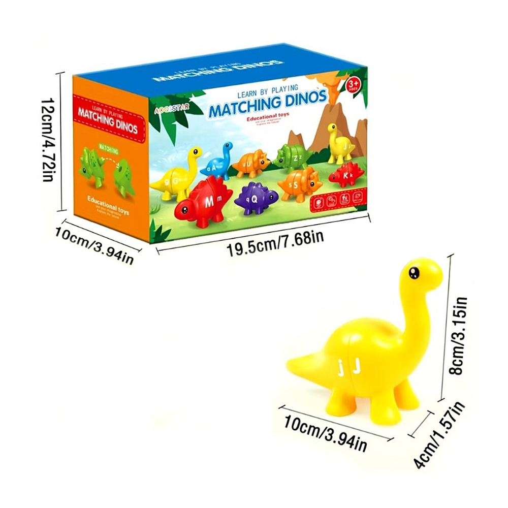 Juego de encaje de dinosaurios varios colores - Imagen 31