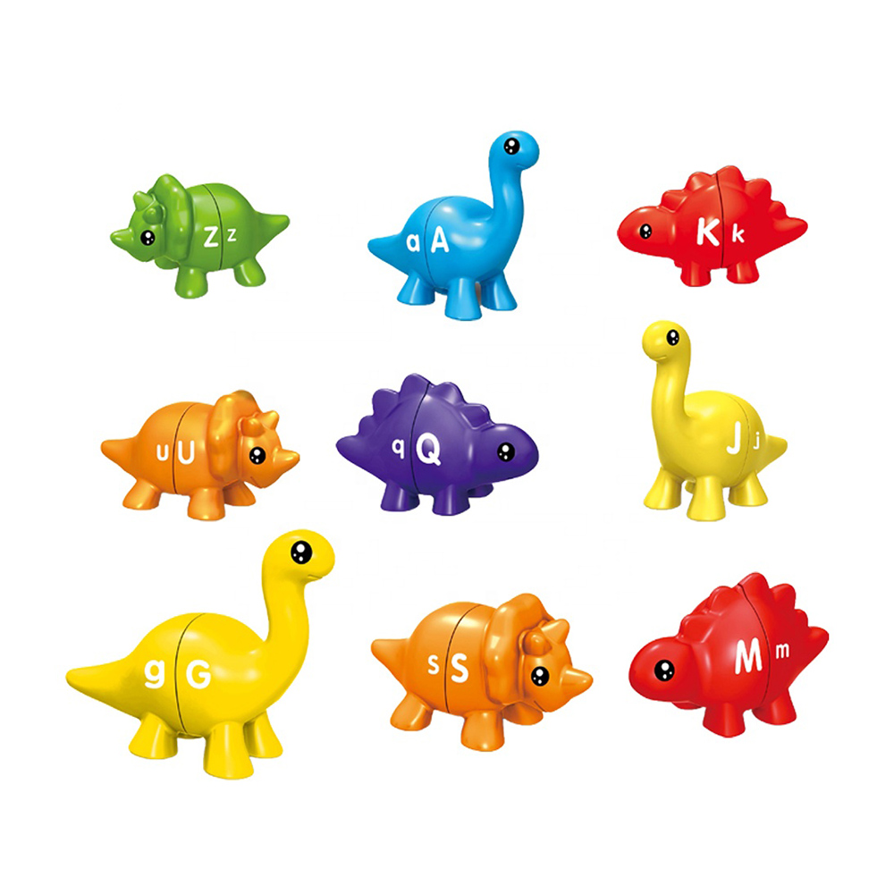 Juego de encaje de dinosaurios varios colores - Imagen 6