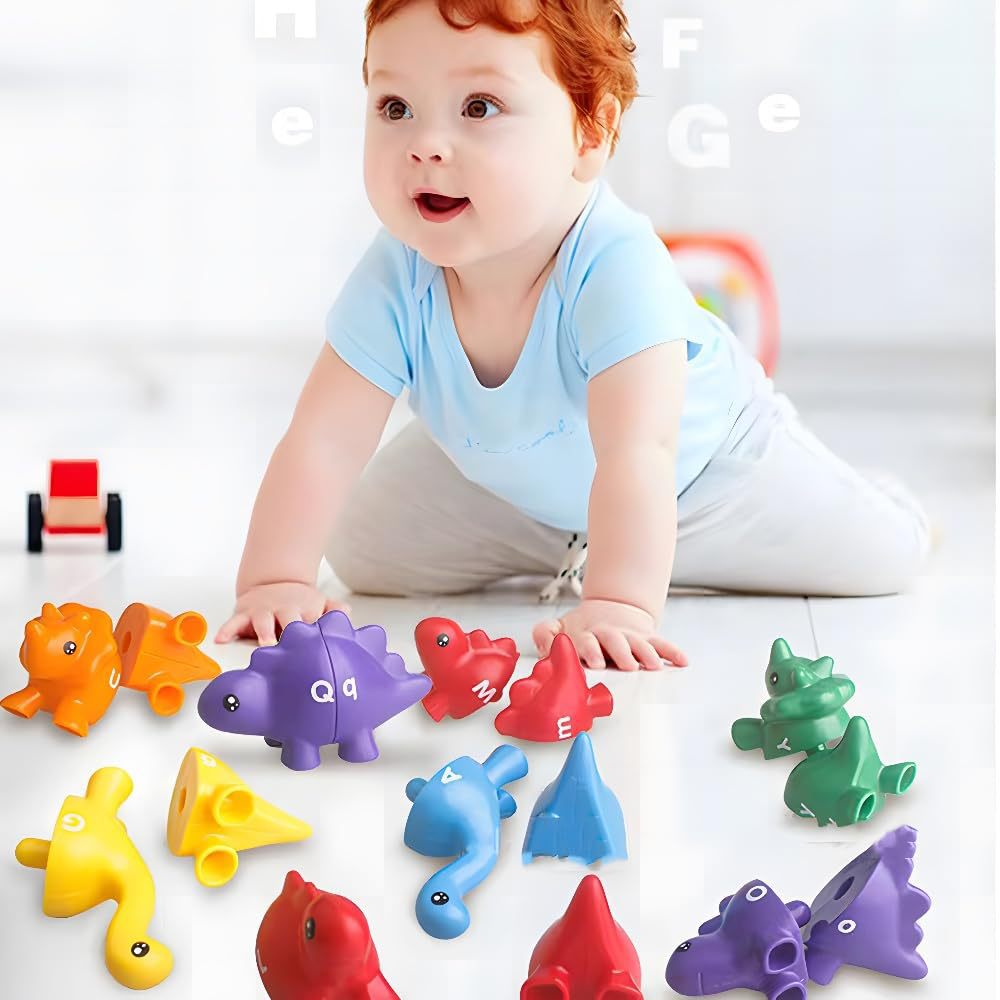 Juego de encaje de dinosaurios varios colores - Imagen 11