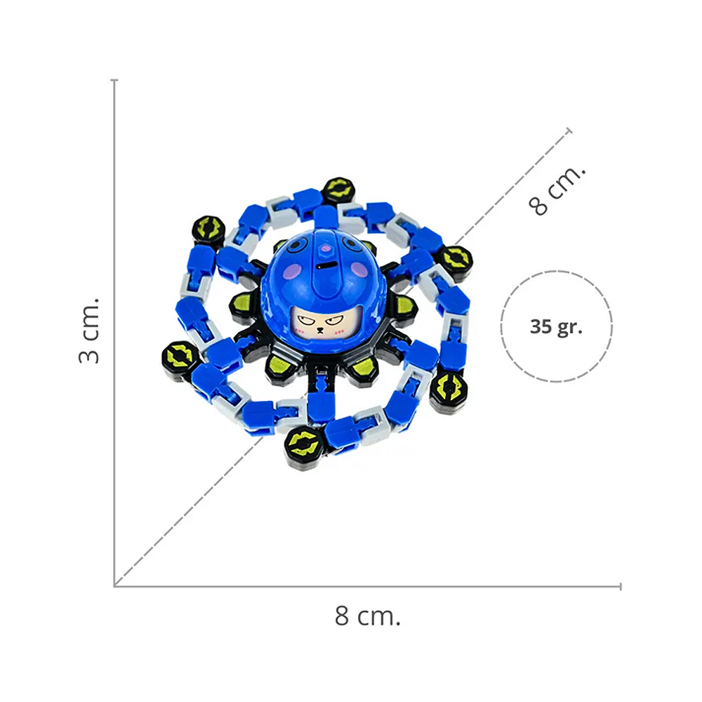 Fidget spinner antiestrés transformable - Imagen 17
