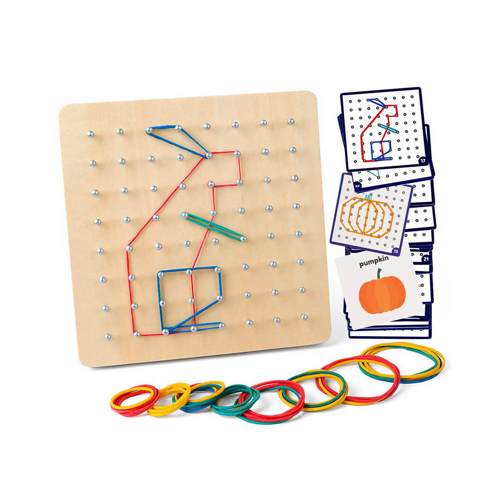 Geoplano de madera Montessori