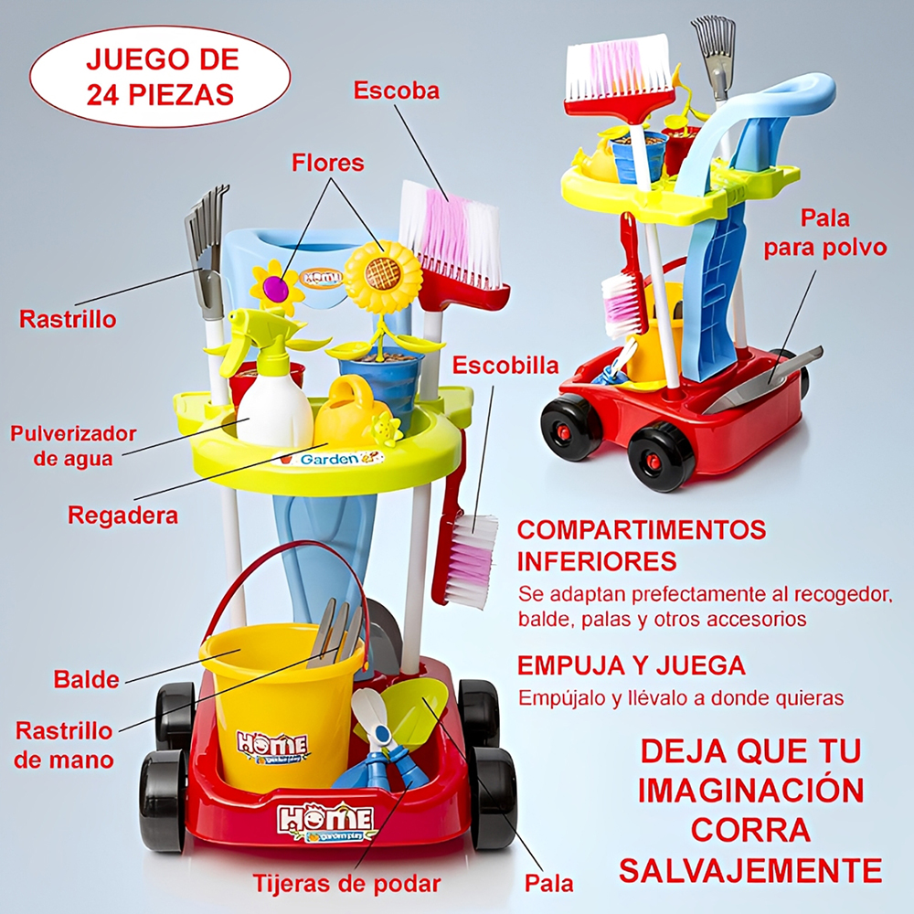 Carro con herramientas de jardinería - Imagen 14