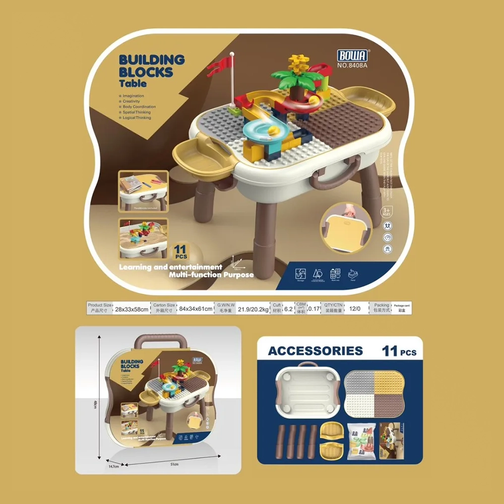 Mesa de juego portátil con tobogán de pelotas - Imagen 9