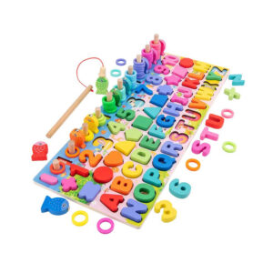 Puzzle de madera Montessori 7 en 1 de 135 piezas