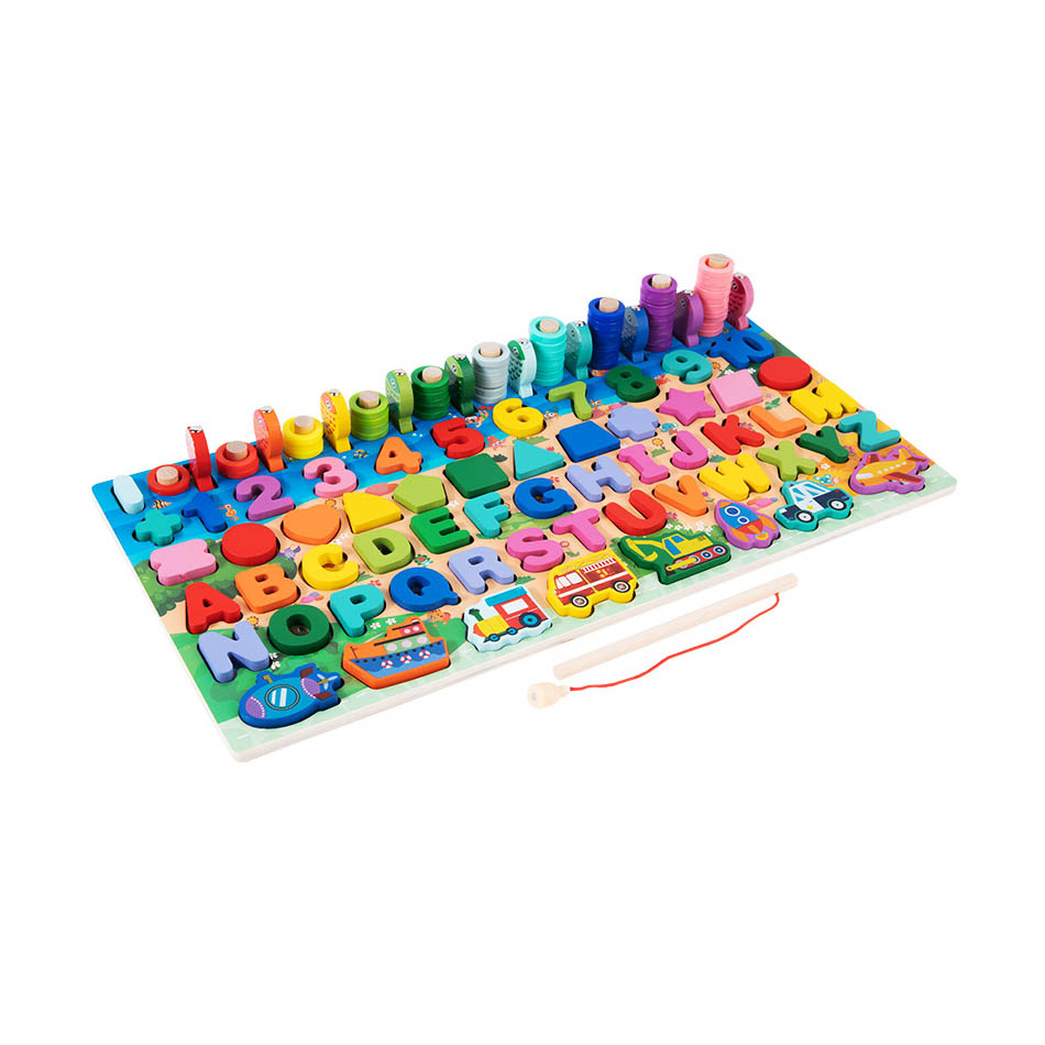 Puzzle de madera Montessori 7 en 1 de 135 piezas - Imagen 6