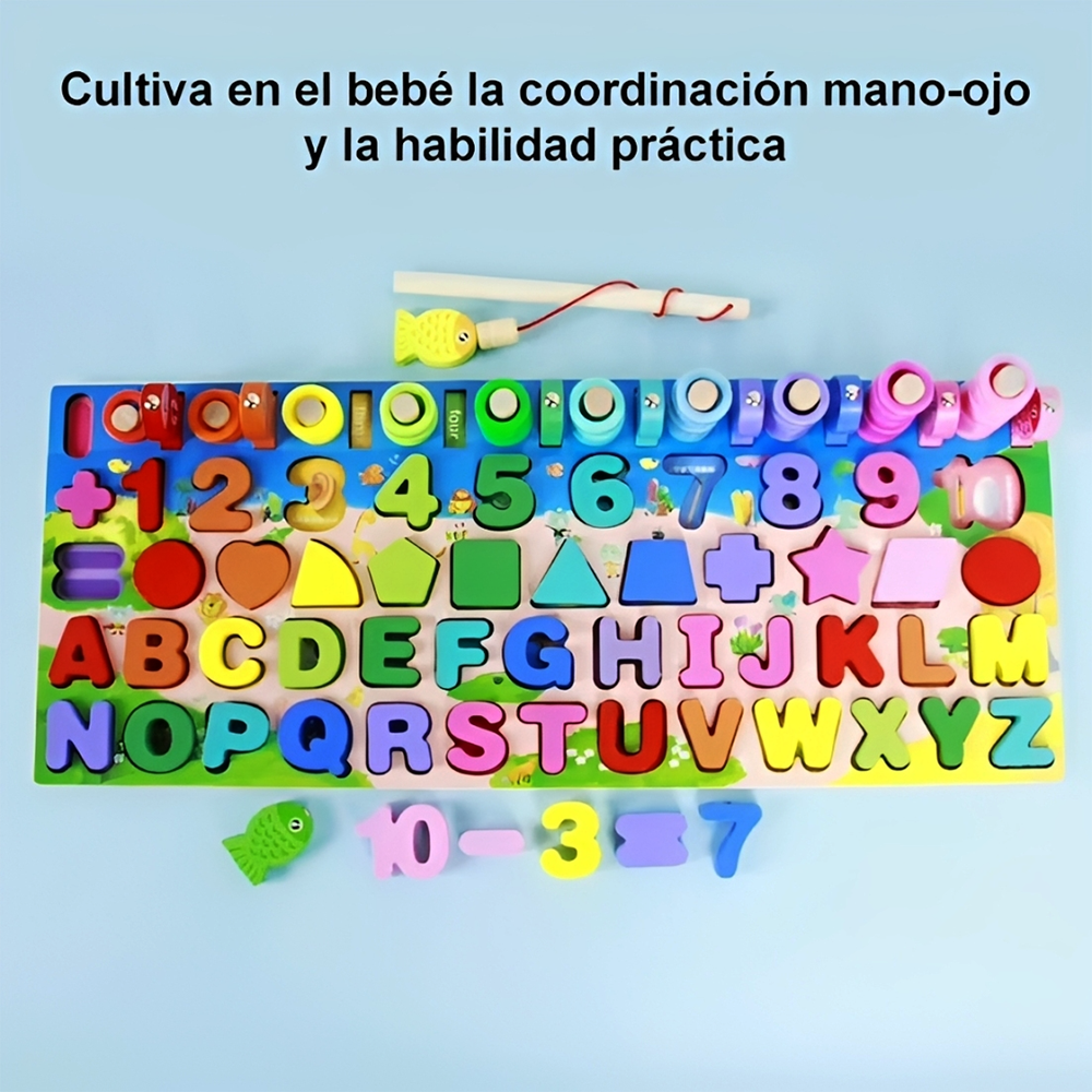 Puzzle de madera Montessori 7 en 1 de 135 piezas - Imagen 28