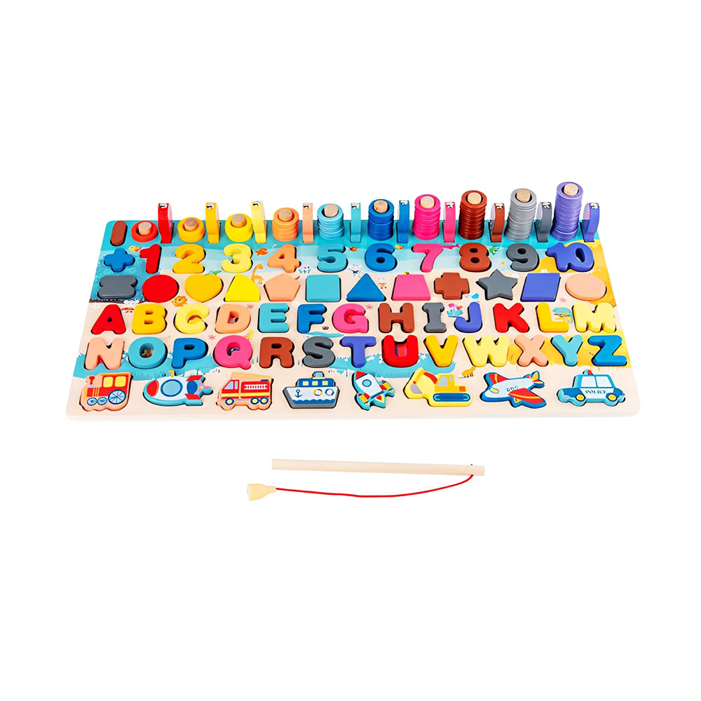 Puzzle de madera Montessori 7 en 1 de 135 piezas - Imagen 7