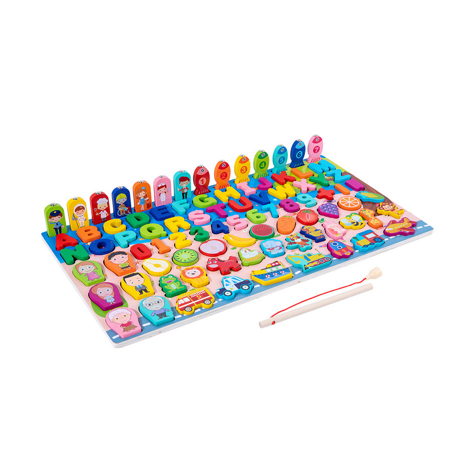Puzzle de madera Montessori 7 en 1 de 135 piezas - Imagen 2