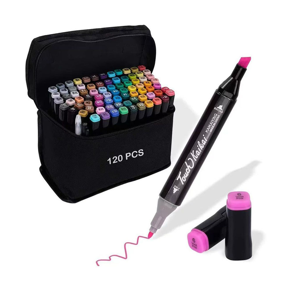 Set de plumones de 120 Colores con bolso de tela - Imagen 10