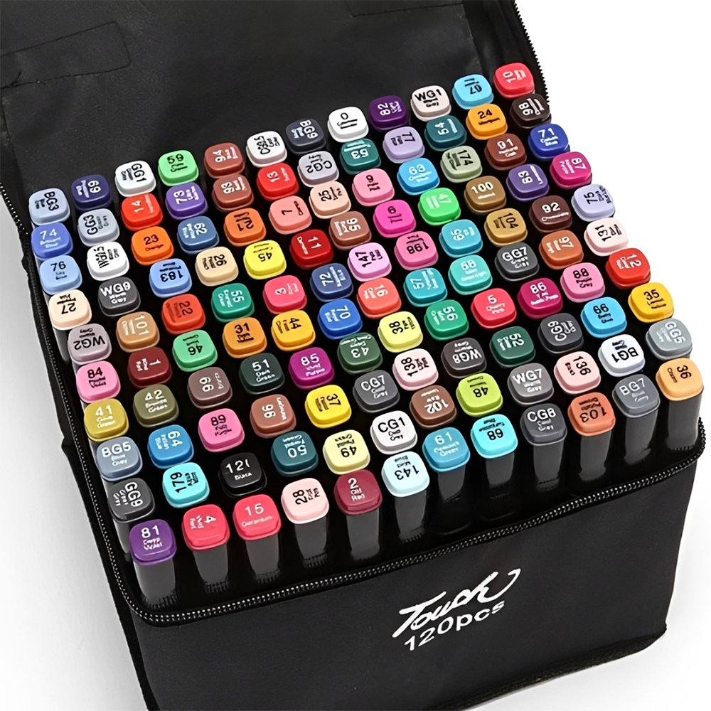 Set de plumones de 120 Colores con bolso de tela - Imagen 13