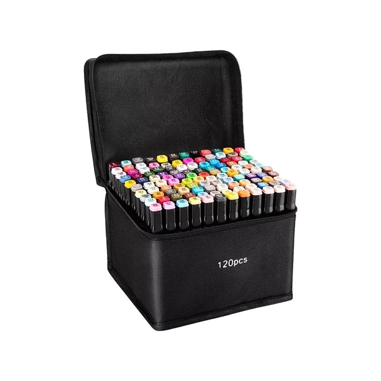 Set de plumones de 120 Colores con bolso de tela - Imagen 3