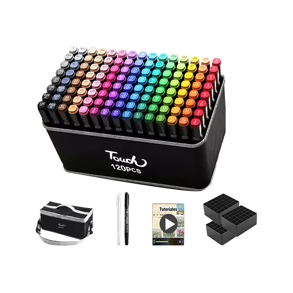 Set de plumones de 120 Colores con bolso de tela - Imagen 7