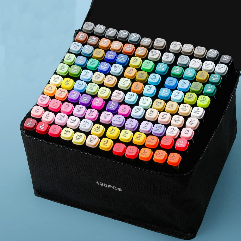 Set de plumones de 120 Colores con bolso de tela - Imagen 12